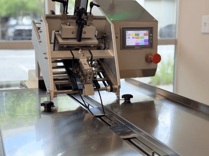 Automated card feeding machine with touchscreen controls