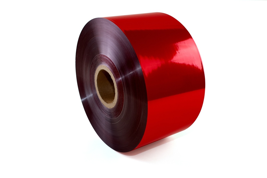 Metallic Red Heat Sealable Packaging Film Roll