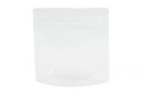 6.7" x 7" x 3.54" Clear Stand-Up Pouch with Zipper – Pack of 50 – empty