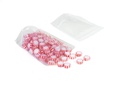 6.7" x 7" x 3.54" Clear Stand-Up Pouch with Zipper – Pack of 50 – filled example