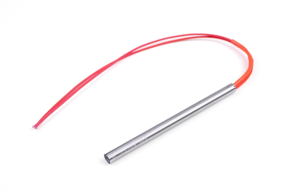 Cartridge Heater - 0.37" Dia x 5.12" L (9.3 mm x 130 mm) - 250W - 110V - Stainless Steel Tube Heating Element