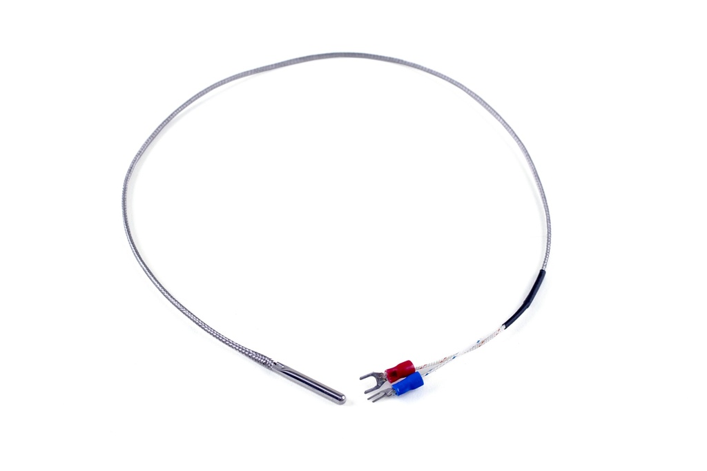 Thermocouple 0.157" (4mm) Dia, 1.181" (30mm) Length, 11.811" (300mm) Wire Length