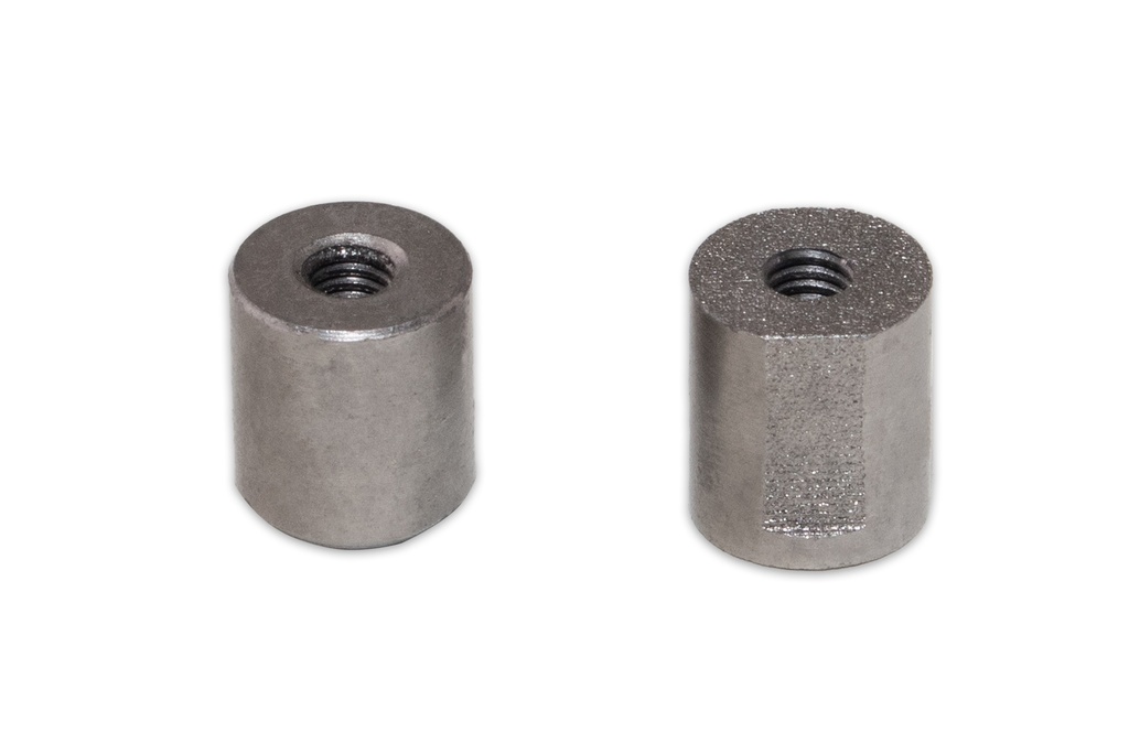 0.392" Dia x 0.450" L Full Cut Round Hang Hole Cutter Punch Insert Set