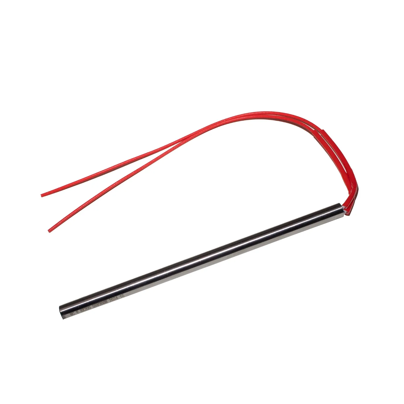 [HET5520098200] Cartridge Heater - 0.39" Dia x 7.88" L (9.8mm x 200mm) - 200W - 55V - Stainless Steel Tube Heating Element