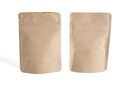 3.1" x 5" x 1.9" Kraft Stand-Up Pouch with Zipper – Pack of 100