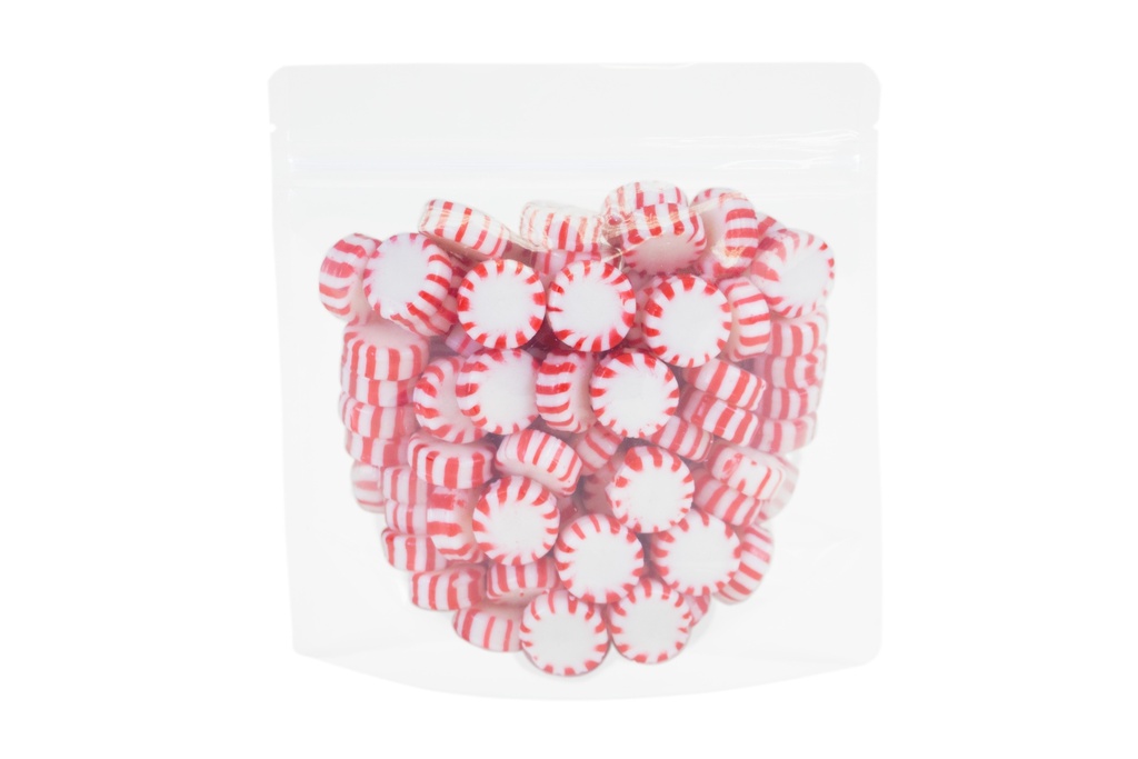 6.7" x 7" x 3.54" Clear Stand-Up Pouch with Zipper – Pack of 50