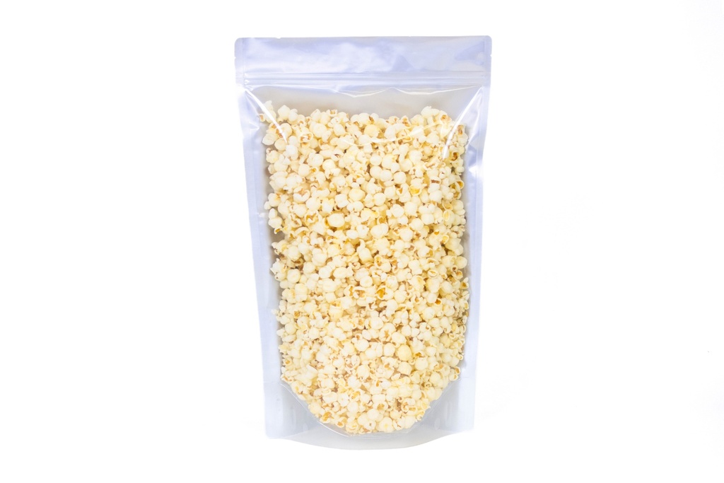 11.38" x 19" x 5.16" Clear/Silver Stand-Up Mylar Pouch with Zipper – Pack of 50