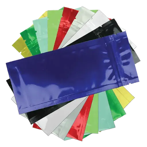 Multipurpose Flat Reclosable Zipper Mylar Bag